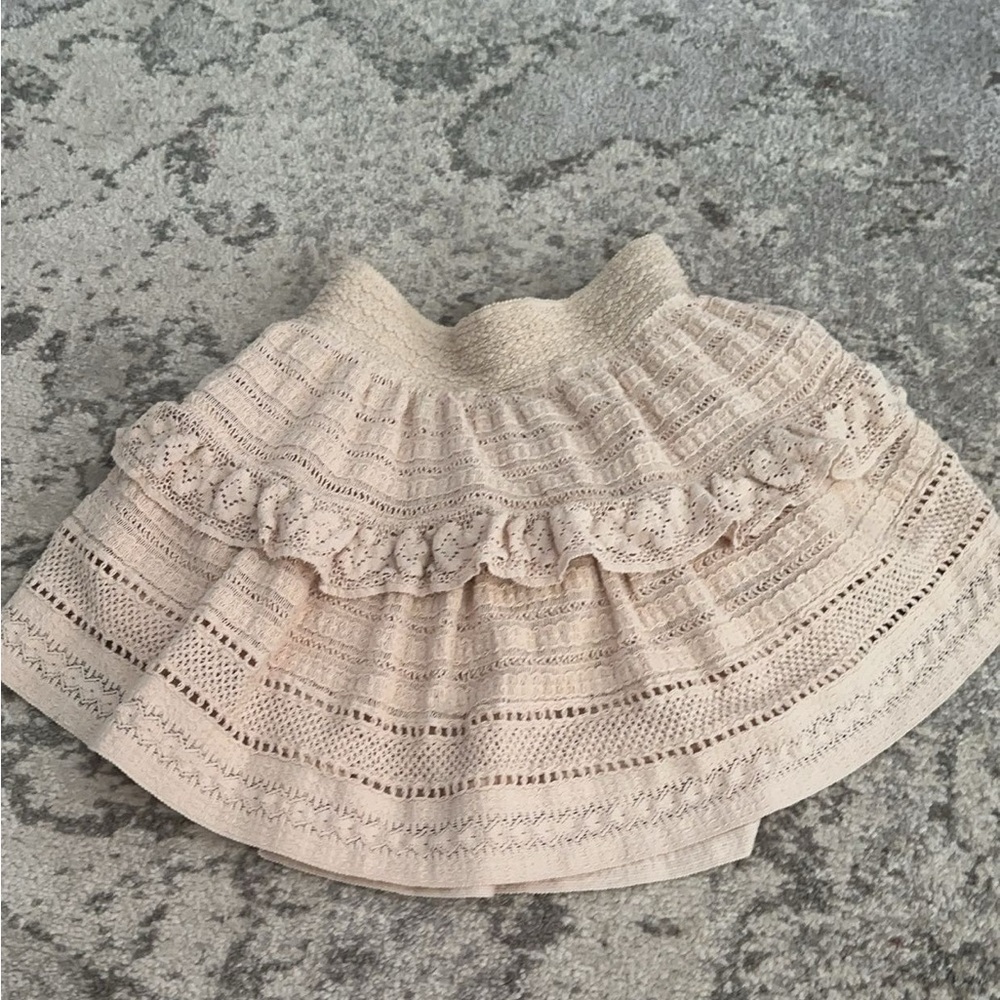 aerie tan/crème skirt